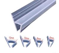 Striscia di tenuta impermeabile a forma di H da 3 metri, per docce del bagno, efficace design in gomma per la prevenzione dell'acqua (H12 mm)