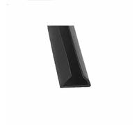 Striscia di tenuta in gomma a forma di U con scanalatura da 0,5 mm a 40 mm, protezione nera per bordi, per portiere auto, vetro, pannelli metallici - U-13-1M