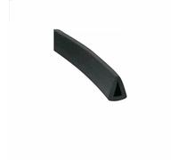 Striscia di tenuta in gomma a forma di U con scanalatura da 0,5 mm a 40 mm, protezione nera per bordi, per portiere auto, vetro, pannelli metallici - U-04-1M
