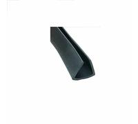 Striscia di tenuta in gomma a forma di U con scanalatura da 0,5 mm a 40 mm, protezione nera per bordi, per portiere auto, vetro, pannelli metallici - U-09-1M
