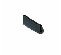 Striscia di tenuta in gomma a forma di U con scanalatura da 0,5 mm a 40 mm, protezione nera per bordi, per portiere auto, vetro, pannelli metallici - U-01-1M