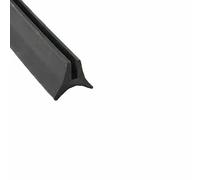 Striscia di tenuta in gomma a forma di U con scanalatura da 0,5 mm a 40 mm, protezione nera per bordi, per portiere auto, vetro, pannelli metallici - U-16-1M