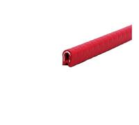 Striscia di tenuta in gomma a U, guarnizione in for rivestimento del bordo canale a da 3,28FT, protezione dalle intemperie for superfici dei bordi affilati e ruvidi(Grijs,10mm x 7mm)