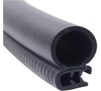 Striscia di tenuta in gomma a U, rivestimento con bordo nero resistente alle intemperie da 3,28 piedi, robuste protezioni for porte e finestre con attacco in metallo (20 mm x 13 mm)(32mm x 18mm)