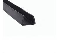 Striscia di tenuta in gomma a U, striscia a forma 3,28FT Fondo piatto Bordo in nera for bordi che copre gli spigoli vivi Protezioni for della portiera dell'auto(15mm x 20mm)