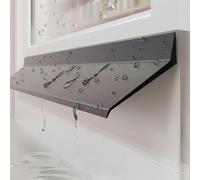 Striscia Di Tenuta In Gomma Autoadesiva For La Prevenzione Della Pioggia, Guarnizione Porte E Finestre Guarnizione In Gomma Antiriflusso Dell'acqua Piovana For Porte E Finestre(0.5m(1.6ft),4.5cm)