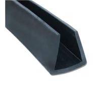 Striscia di tenuta in gomma nera a forma di U for la protezione dei bordi e degli angoli delle portiere dell'auto, diverse dimensioni(15MMX15MMX1METER)