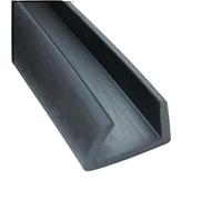 Striscia di tenuta in gomma nera a forma di U for la protezione dei bordi e degli angoli delle portiere dell'auto, diverse dimensioni(22MMX13MMX2METERS)