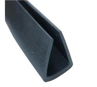 Striscia di tenuta in gomma nera a forma di U for la protezione dei bordi e degli angoli delle portiere dell'auto, diverse dimensioni(15MMX17MMX1METER)