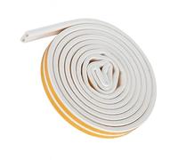 Striscia di tenuta in gomma per porta striscia a forma D strisce parabrezza ispessenti autoadesive guarnizione universale telaio della antivento bianco 9mm-wide*6mm-thick*6m-long