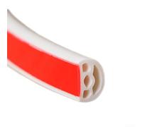 Striscia di tenuta in gomma siliconica per porte con design a cavità per isolamento acustico per massimizzare l'efficacia della riduzione del rumore (bianco)