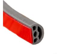 Striscia di tenuta in gomma siliconica per porte con design a cavità per isolamento acustico per massimizzare l'efficacia della riduzione del rumore (grigio)