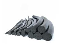 Striscia di tenuta in schiuma gomma nera, barra spugna rotonda for guarnizione porta armadio 2/3/4/5/6/7/8/9/10/11/12/13/14/15/16/18/20 mm - Diametro 5 3 metri(Dia 12mm,1 Meters)