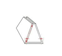 Striscia di tenuta in silicone a forma di U da 1M~5M Striscia di protezione anticollisione per bordi di tavoli con porte in vetro trasparente - 4x8x12mm - 1 metro