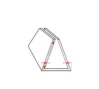 Striscia di tenuta in silicone a forma di U da 1M~5M Striscia di protezione anticollisione per bordi di tavoli con porte in vetro trasparente - 6x10x12mm - 3,0 metri