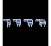 Striscia di tenuta in silicone per doccia e vasca da bagno, paraspifferi, 2 m, h/f/u/angolo, per porte e finestre, 6-12 mm, strisce di tenuta ad angolo da 6 mm