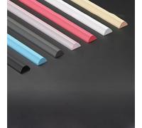 Striscia di tenuta in silicone per soglie della doccia del bagno, barriera di ritenzione idrica per separare le zone umide e asciutte, striscia flessibile mantiene l'acqua contenuta (kaki 50 cm)