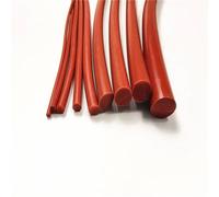 Striscia Di Tenuta In Silicone Rosso Tondo Pieno Da 1-25 Mm Di Diametro, Striscia Di Silicone Rosso Tondo Resistente Alle Alte Temperature Da 1 M, Striscia Di Gomma Siliconica(Diameter 6mm x1M)
