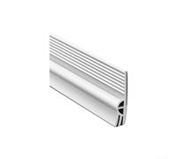 Striscia di tenuta inferiore della porta a triplo strato con acrilico resistente, fornisce barriera contro perdite d'aria e trasmissione del suono per porte (bianco)