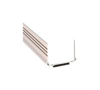 Striscia di tenuta inferiore della porta anti delaminazione, in PVC, per un'efficace perdita d'aria e isolamento acustico (bianco)