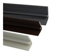 Striscia di tenuta inferiore della porta con design flessibile a tre fasi per evitare l'ingresso di vento, polvere, acqua e sporco sotto le porte (bianco)