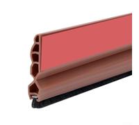 Striscia di tenuta inferiore della porta con proprietà antivento e antipolvere, blocca efficacemente gli spazi delle porte (marrone)