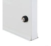 Striscia di tenuta inferiore della porta con vestibilità regolabile, realizzata in PVC per un efficace isolamento acustico e blocco della polvere, supporto per una forte presa sugli spazi della porta