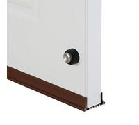 Striscia di tenuta inferiore della porta con vestibilità regolabile, realizzata in PVC per un efficace isolamento acustico e blocco della polvere, supporto per una forte presa sugli spazi della porta