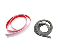 Striscia di tenuta inferiore della porta insonorizzante con materiale TPE, impedisce la polvere e la fuoriuscita del flusso d'aria, supporto forte per una vestibilità sicura sulle porte (bianco)
