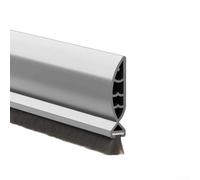 Striscia di tenuta inferiore della porta per porte interne, paraspifferi in PVC, insonorizzante, antivento, 93 cm, resistente alle intemperie per energia (grigio)