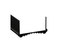 Striscia di tenuta inferiore della porta regolabile insonorizzata ed ermetica in PVC, adatta per porte da 5 a 8 cm di larghezza, il retro forte impedisce lo scivolamento o la caduta (nero)