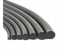 Striscia Di Tenuta Multiuso In Schiuma Di Silicone, Striscia Di Isolamento Acustico Nera for Apparecchi Elettronici for Porte E Finestre, 10 Metri(4mm Dia)