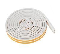 Striscia di tenuta per finestre multiuso Guarnizione porte Paraspifferi in gomma Riempitivo autoadesivo Nastro isolamento Blocco acustico impermeabile ed efficienza bianco 9mm-wide*6mm-thick*6m-long