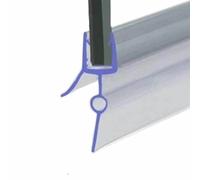 Striscia di tenuta per porta doccia in PVC senza telaio, guarnizione inferiore per porta in vetro, guarnizione anti-acqua, strisce di bloccaggio - 23,0 mm di spazio - 4 pezzi da 40 cm