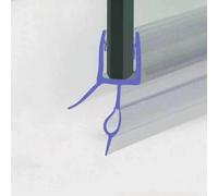 Striscia di tenuta per porta doccia in PVC senza telaio, guarnizione inferiore per porta in vetro, guarnizione anti-acqua, strisce di bloccaggio - 14,0 mm di spazio - 4 pezzi da 40 cm