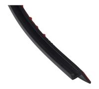 Striscia di tenuta per porta Gdfnmogo 100 cm, paraspifferi, isolamento insonorizzante, resistente alle intemperie, in TPE, bianco, nero, marrone (nero)