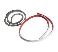 Striscia di tenuta per porta Gdfnmogo 100 cm, paraspifferi, isolamento insonorizzante, resistente alle intemperie, in TPE, bianco, nero, marrone (bianco)