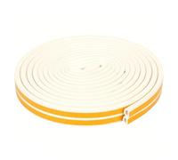 Striscia di tenuta per porta in silicone universale, riempitivo flessibile impermeabile per una maggiore efficienza energetica bianco 9mm-wide*6mm-thick*6m-long