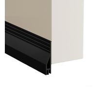 Striscia di tenuta per porte con blocco del rumore, materiale TPE, soluzione resistente alle intemperie per uno spazio abitativo più silenzioso e confortevole (nero)