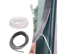 Striscia di tenuta per porte da 10 m, protezione efficace contro vento, polvere e rumore (bianco)