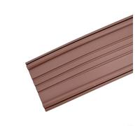 Striscia di tenuta per porte domestiche con design a tripla spazzata, foderata in feltro, insonorizzante, antipolvere e resistente alle intemperie, materiale PVC per bloccare aria e rumore (marrone)