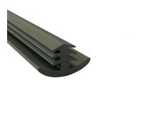 Striscia di tenuta solare fotovoltaica a forma di T in gomma per spazi vuoti da 1 a 9 mm, riempibile, da 1 m - Protezione dalle intemperie per installazioni esterne - 27 x 15 x 5-7 mm_a-1 m