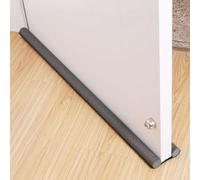 Striscia di tenuta sotto la porta, 93 cm, in tessuto espanso, per ridurre il rumore, vento e polvere, compatibile con spazi vuoti, 0212 (nero)