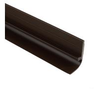 Striscia di tenuta sotto la porta con design flessibile a tre strati per isolamento acustico del vento, impermeabile e resistente alla polvere, tappo inferiore della porta per uso interno (marrone)