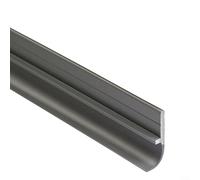 Striscia di tenuta sotto la porta con struttura in PVC resiliente che mantiene la forma e l'integrità della guarnizione per periodi di utilizzo prolungati (grigio)