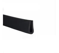 Striscia di tenuta, Striscia di Tenuta in Gomma a U, a Forma 3,28F del Bordo in con Fondo Tondo Nero, for Portiere Auto e Piastre in Acciaio Vetro(18mm x 8mm)