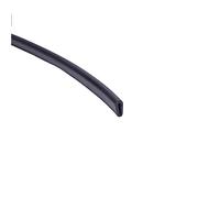 Striscia di tenuta, Striscia di Tenuta in Gomma a U, a Forma 3,28F del Bordo in con Fondo Tondo Nero, for Portiere Auto e Piastre in Acciaio Vetro(7mm x 4mm)