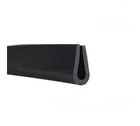Striscia di tenuta, Striscia di tenuta in gomma a U, bordo in con canale a 3,28 piedi nera for finiture meteorologiche Bordo finitura automobilistico for il del tavolo da cucina(6mm x 10mm)
