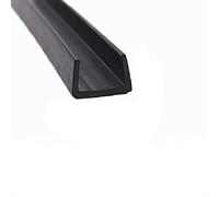 Striscia di tenuta, Striscia di tenuta in gomma a U, rivestimento del bordo in con canale a fondo piatto 3,28 piedi nero isolante in for autoveicoli(22mm x 13mm)