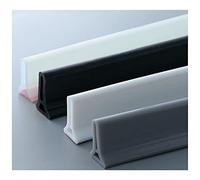 Striscia di tenuta trasparente per doccia da 10 m, impermeabile, paraspruzzi e soglia pieghevole, efficace tappo dell'acqua per pavimento doccia e area da bagno (dimensioni: 8 m)